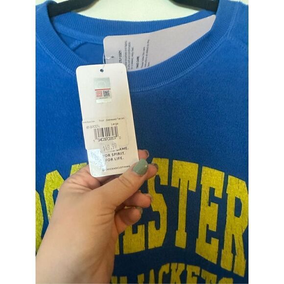 University of Rochester Chicka D Women's Distressed Crewneck Sweatshirt - Picture 3 of 4